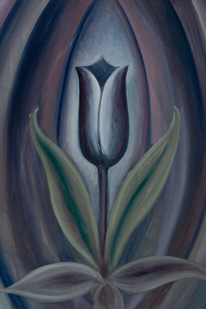 Gregor Perušek, Purple tulip (detail), c. 1930. Courtesy of MG+MSUM