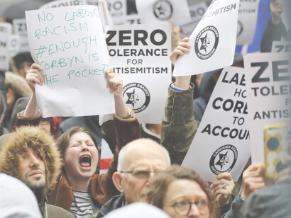 Protesta contra el antisemitismo en el Reino Unido, 2018