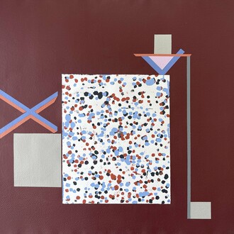 Carole Eisner, Pueblo IV, 1980, acrylic on paper, 22 x 30 in. Courtesy of the artist and Susan Eley Fine Art
