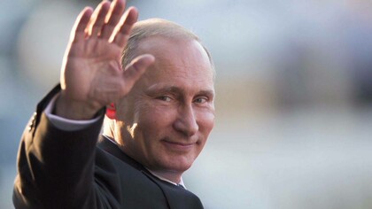 President Putin waving farewell to Europe