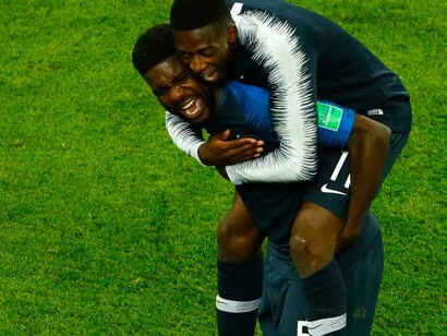 Umtiti, autor del gol que lanzó a Francia a la final, nació en Camerún pero creció en Francia