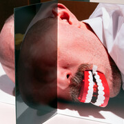 Lucas Blalock, Film-object (Mouth) (detail), 2025, from 
Tête-à-tête-à-tête-à-tête-à-tête. Courtesy of the artist and George Eastman Museum