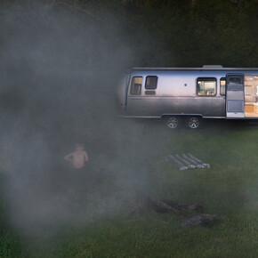 Julie Blackmon, Airstream, 2011,(detail),  archival pigment print, 24 x 31 inches. Courtesy of G. Gibson Galler