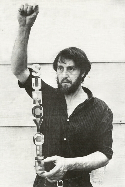 Ken Cox with Suncycle, 1968, c.Lisson Gallery