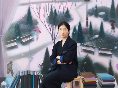 Portrait of Guimi You, Courtesy of the artist, Make Room Los Angeles, and Lehmann Maupin, New York, Hong Kong, Seoul, and London. Photo by Sehui Hong