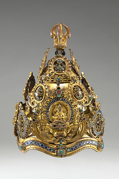 Crowns of the Vajra Masters. Courtesy of MET 