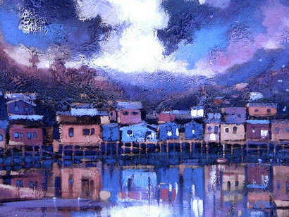 Un paisaje de Chiloé por Edgardo Contreras