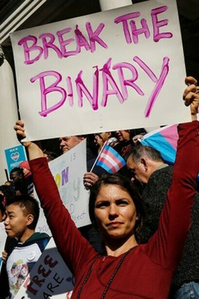 Transgender rights protest
