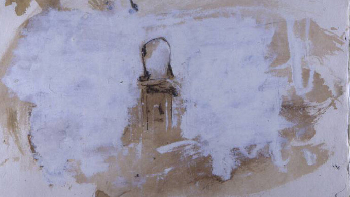 Piero Pizzi Cannella, Grand hotel, 38 x 55 cm, mista su carta