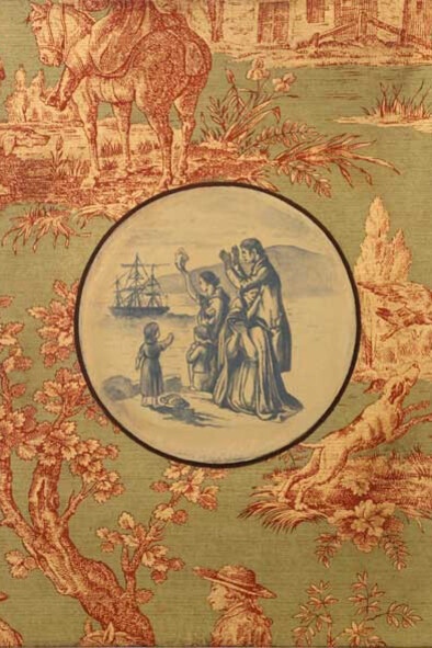 Jennifer Trouton, What remains 6, Oil on wallpaper, laid on board, 29 x 20 cm