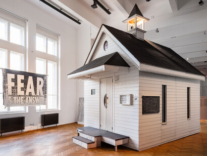 Christoph Schlingensief, It’s not my problem anymore! Exhibition view. Courtesy of MAK