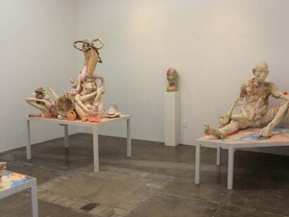 Meghan Smythe, Exhibition view. Courtesy of Mark Moore Gallery 