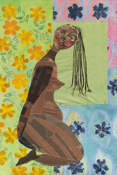 Tschabalala Self, The supplicant, 2025. Courtesy of Jeffrey Deitch Gallery