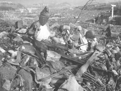 The aftermath of the bomb in Hiroshima