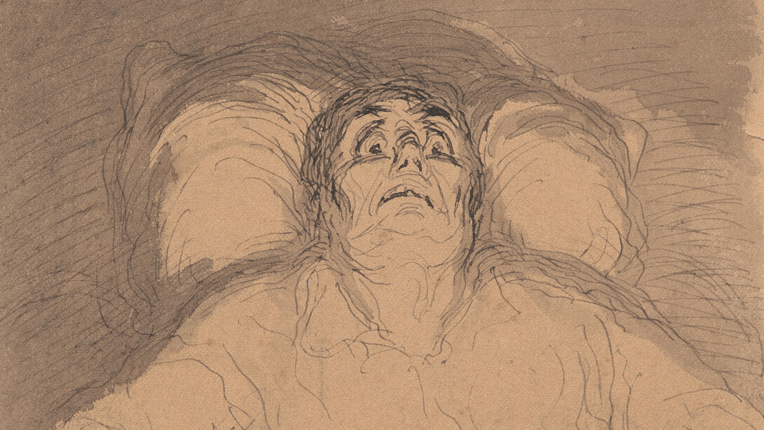 Honoré Daumier, The imaginary invalid (detail), n. d. Mit freundlicher genehmigung des Albertina Museums