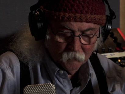 David Crosby in sala di registrazione