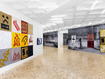 Tina Girouard, Sign-in, vista de exhibición. Cortesía del Museo Tamayo