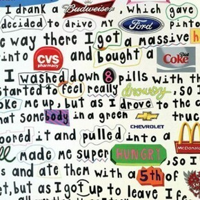 Butterfly (Detail), 2013, Colored pencil and graphite on paper, 75.75 x 60 inches