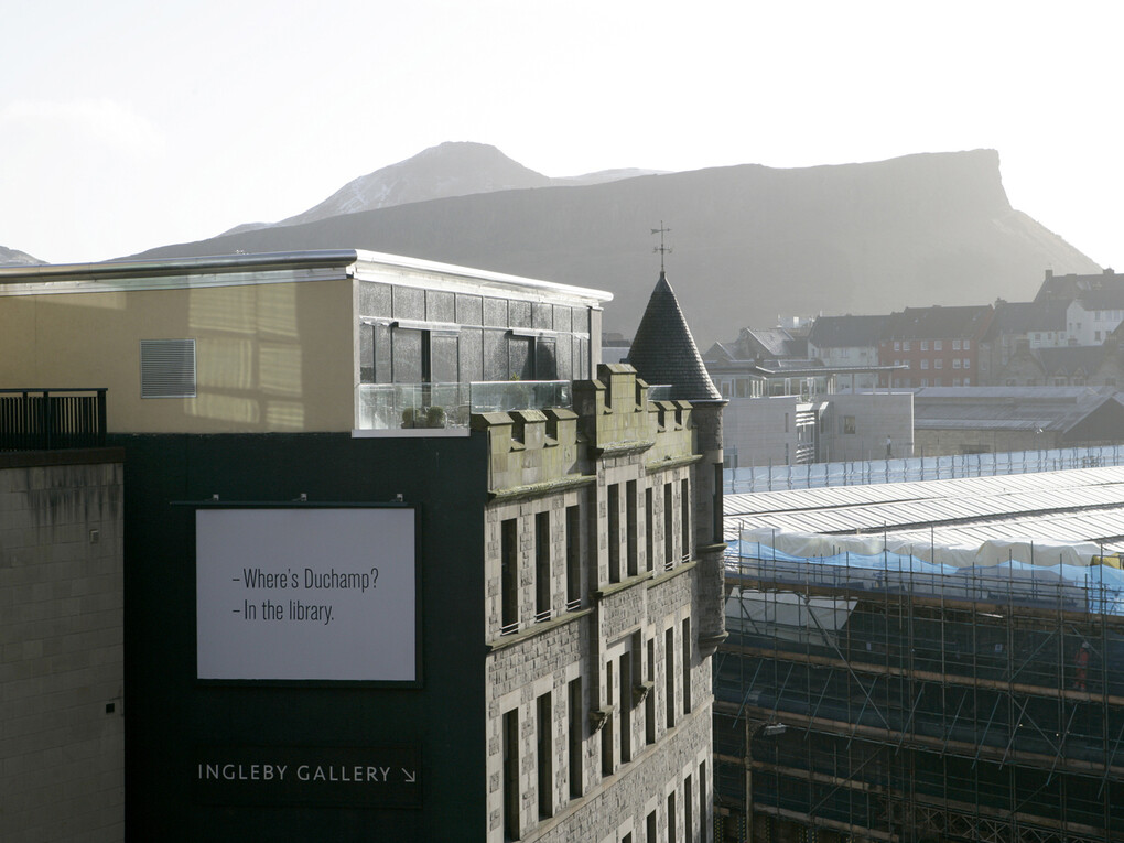 Bethan Huws, Untitled (Bildboard for Edimburgh), 2011, Print on paper, 300 x 400 cm, Courtesy of the artist, Copyrights Bethan Huws & A.D.A.G.P. Paris, 2015