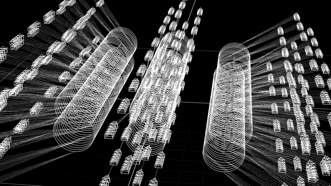 Carlos Miguel Gonçalves, Pulse space 02, structure (detail). Courtesy of the Islamic and Mediterranean Cultural Centre of Silves