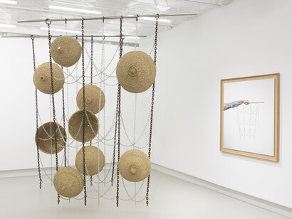 Ana Laura Aláez, Snowfall with saliva, exhibition view. Courtesy of the Ryder Projects