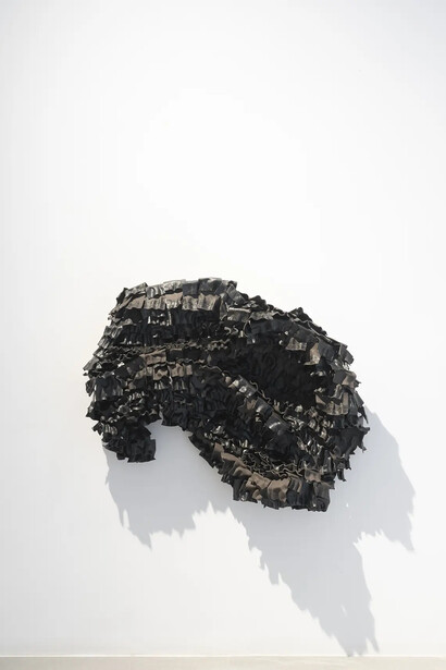 Paloma de la Cruz, El suelo sabe mi nombre, vista de exhibición. Cortesía de Galería T20