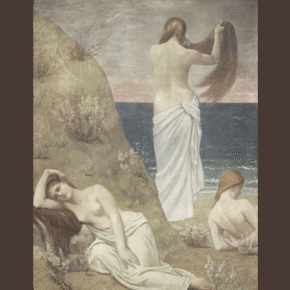 Pierre Puvis de Chavannes (1824-1898)
Ragazze in riva al mare
1879
olio su tela
Cm 61 x 47
Parigi, museo d'Orsay
Legato del Conte Isaac de Camondo, 1911
© RMN-Grand Palais (Musée d'Orsay) / Hervé Lewandowski
