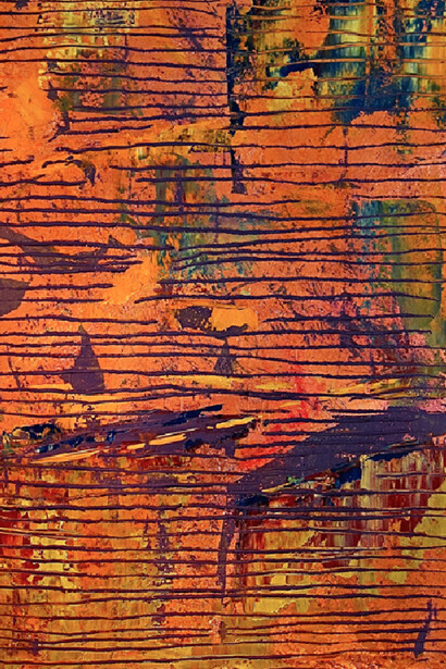 Frederic Choisel, Composition in orange, 2010. Courtesy of Andra Norris Gallery 