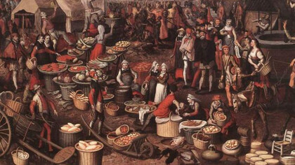 Una fiera in epoca medievale