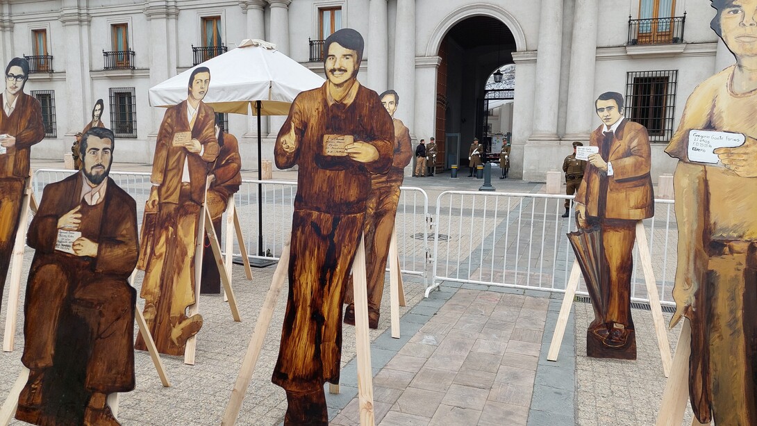 Imagen de Luis Durán en la Marcha por la “Lista de los 119”. Chile, 26 de julio de 2025