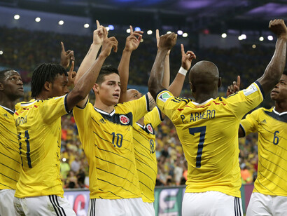 James Rodríguez al frente de la selección de Colombia