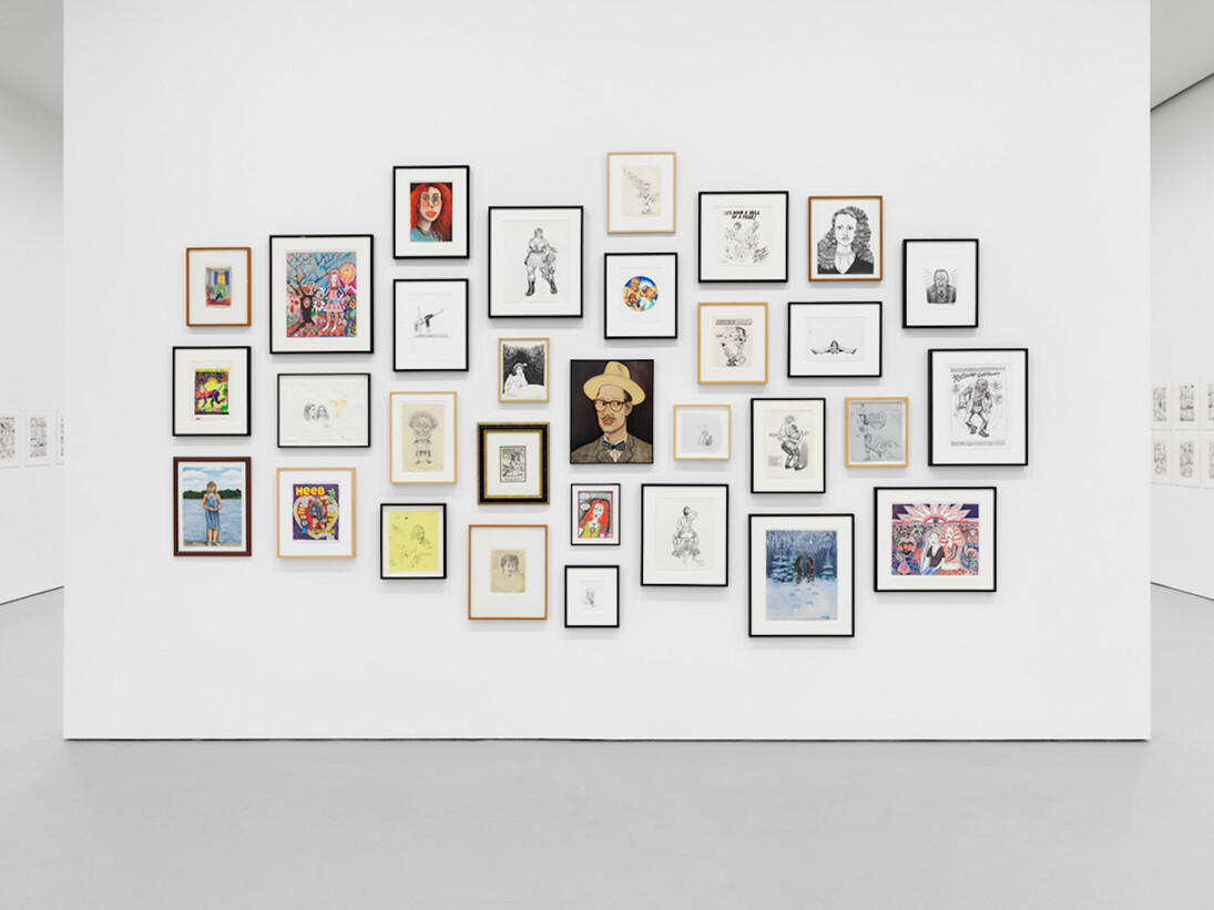 Aline Kominsky-Crumb & R. Crumb, Exhibition view. Courtesy of David Zwirner