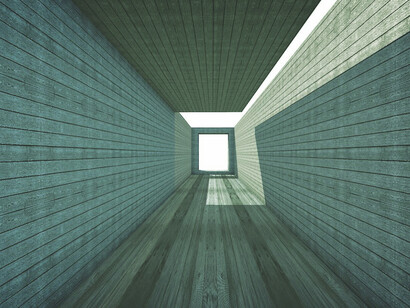 Embrace the interplay of light and space in this passageway, a testament to how 3D printing can create both functional and visually captivating architecture