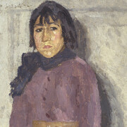 Gwen John, Girl with a blue scarf (detail), c.1923. Courtesy of National Galleries Scotland