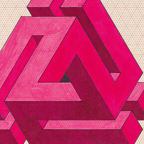 José María Yturralde, Figura imposible (serie Triangular), 1974. Cortesía del Museo de Arte Abstracto Español