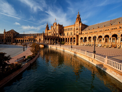 Plaza de España en Sevilla, España