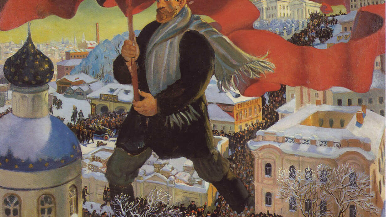 «Bolshevik» (1920), Boris Kustodiev