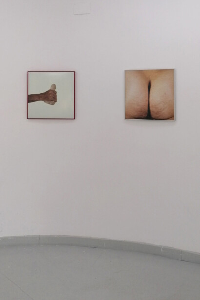 Juan Hidalgo, Arte de Eros, vista de exhibición. Cortesía de la Galería Adora Calvo