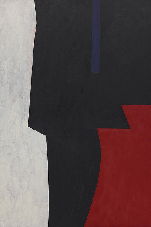 Tony Smith, Untitled, 1956, Oil on canvas, 48 x 42 in. / 122 x 107 cm, © Tony Smith, Courtesy Timothy Taylor Gallery, London and Matthew Marks Gallery, New York