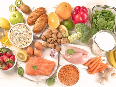 Componentes de una dieta balanceada