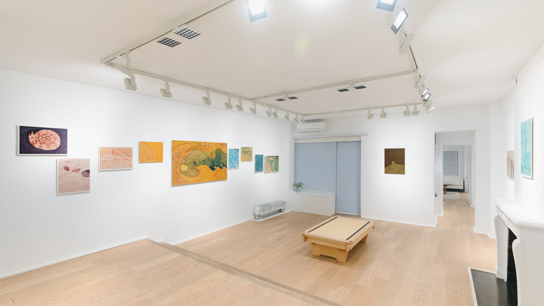 Chen Duxi, Subjective realm, between form and flow, exhibition view. Courtesy of Fu Qiumeng Fine Art 