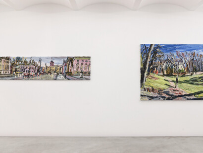 Christopher Lehmpfuhl, Mehr licht, exhibition view. Courtesy of Kornfeld Galerie