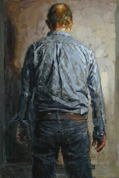 Laurent Dauptain, Autoportrait (1611), 2014, Oil on Canvas, 57½" x 38"