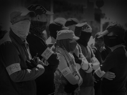 Policía camuflajeada durante las protestas del 15-M