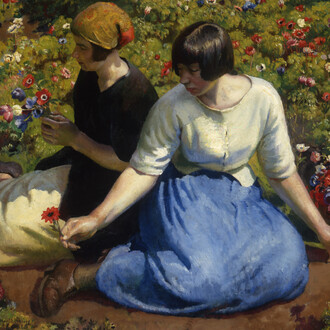 Harold Harvey, Anemones, Private Collection