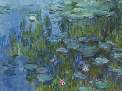Claude Monet (Paris 1840–1926 Giverny/Seine) -
Waterlilies, c.1915 - Canvas, 151.4 x 201 cm -
Purchased on the London art market in 1978 -
Inv. No. 14562