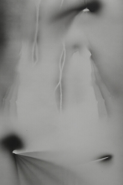 Jeff Zilm. The Blacksmith, 2016 (detail), Dye, silver halide, acrylic emulsion, gelatin emulsion and optical sound on canvas, 96.5 x 213.4 cm (38 x 84 in.). Courtesy of the artist and Simon Lee Gallery, London / Hong Kong 