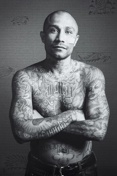Shirin Neshat, Manuel Martinez, from Land of Dreams series, 2019, Digital c-print with ink and acrylic paint © Shirin Neshat.Courtesy the artist and Gladstone Gallery, New York and Brussels
