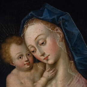 Anónimo, Virgen con niño, s. SXVI - SXVII. Cortesía del Museo Pedro de Osma