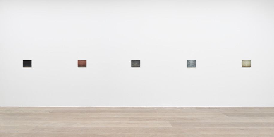 Lucas Arruda, Exhibition view. Courtesy of David Zwirner 